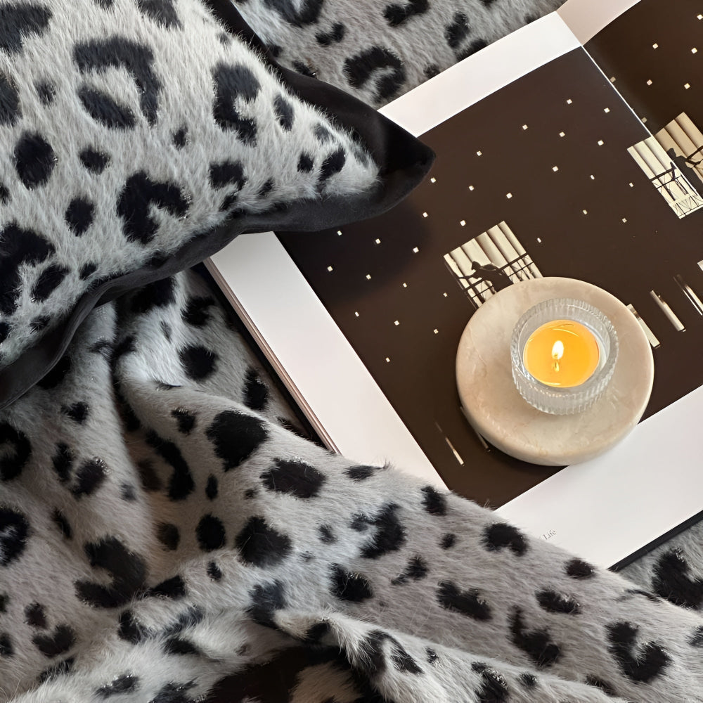 Luxuriöse Fleece-Decke für Zuhause Leopard-Muster Mikrofaser 6