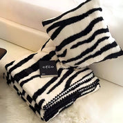 Luxuriöse Zebra Print Fleece Decke für Gemütlichkeit und Stil 5