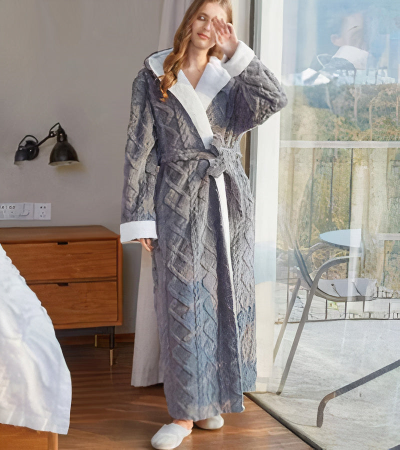 MARJA | Varmare fleecebadrock för damer