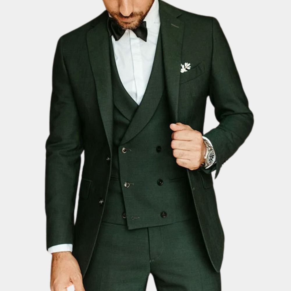 Männer eleganter skandinavisches Design 3-teiliger Anzugset 4