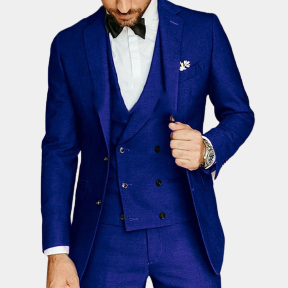 Männer eleganter skandinavisches Design 3-teiliger Anzugset 6