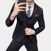 Männer luxuriöser dreiteiliger Anzugset 2