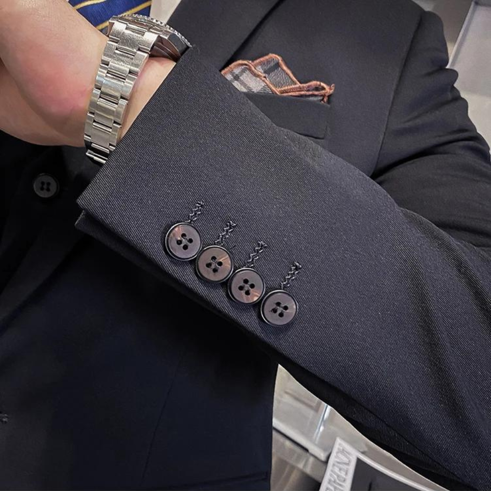 Männer luxuriöser dreiteiliger Anzugset 4