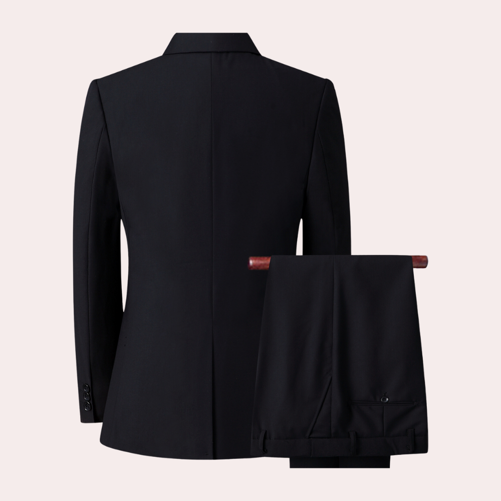 Männer stilvoller formeller zweiteiliger bequemer Stoff für alle Jahreszeiten 2