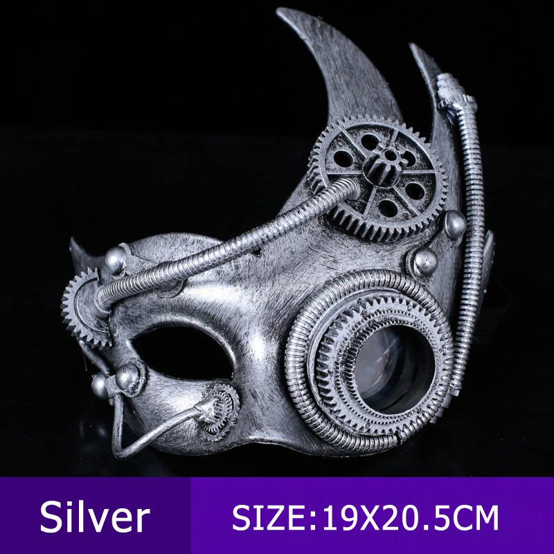 Mechanische Steampunk Retro Halbgesichtsmaske 2