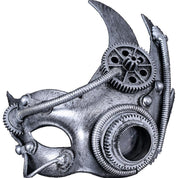 Mechanische Steampunk Retro Halbgesichtsmaske 3