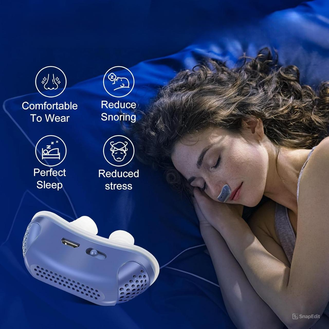 Micro CPAP Sleep Apnoe Machine für Reisen & Anti -Schnarchen - CPAP -Alternative 6