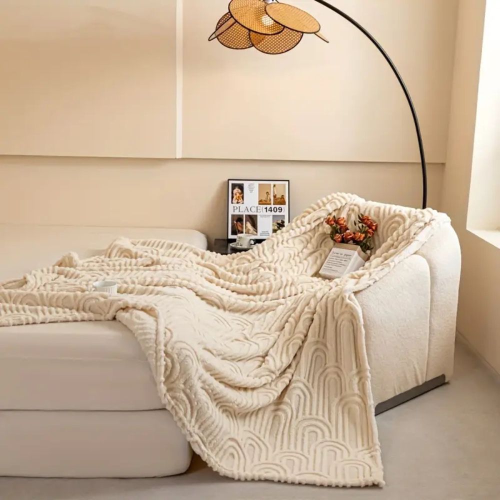 Moderne Plüschdecke für Zuhause aus Mikrofaser 4