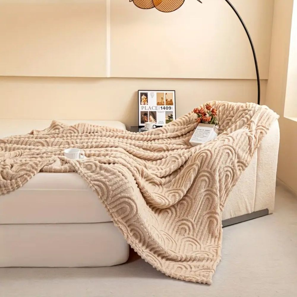 Moderne Plüschdecke für Zuhause aus Mikrofaser 8