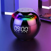 Multifunktionaler Bluetooth -Weckerlautsprecher mit LED -Display und farbenfrohe Nachtlicht - 2200 mAh Akku 1