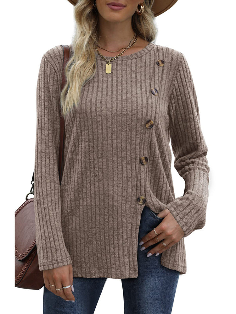 Keisha | Elegant och avslappnad vinteröverdel med knapprad för damer
