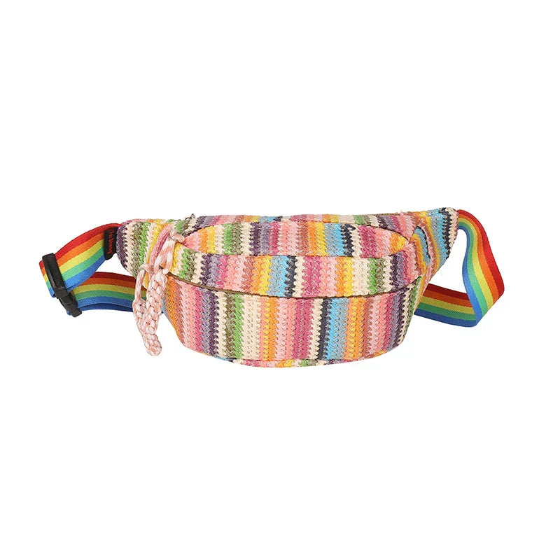 Lena | Avslappnad stickad höftväska crossbody