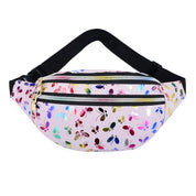 Lila | Dam fjärilstryck crossbody midjeväska