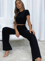 Lynett | Tvådelat avslappnat yoga- och gymset för kvinnor