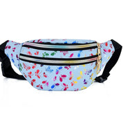 Lila | Dam fjärilstryck crossbody midjeväska