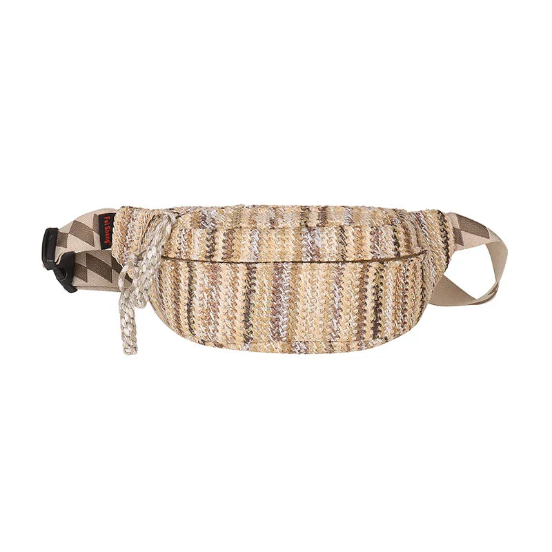 Lena | Avslappnad stickad höftväska crossbody