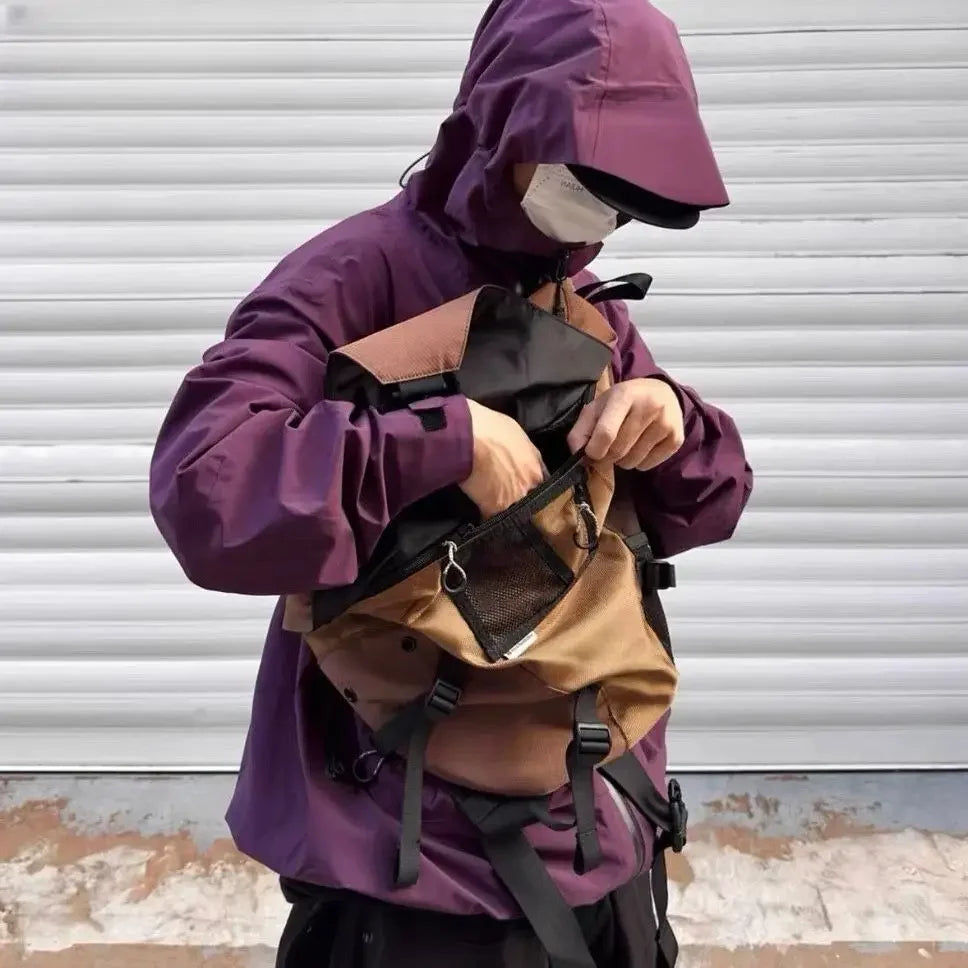 Mason | Vattenresistent nylon crossbody messenger-resa väska