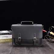 Liam | Retro PU Läder Portfölj Crossbody Messenger Väska