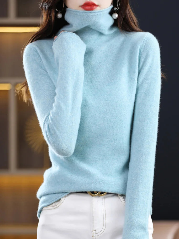 MERINA | Ullstickad polotröja