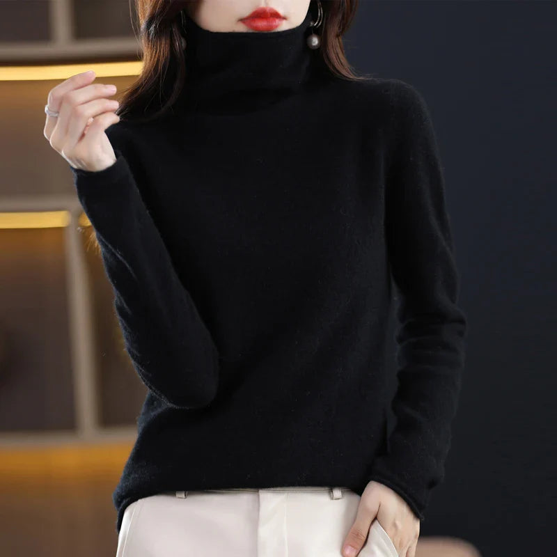 MERINA | Ullstickad polotröja