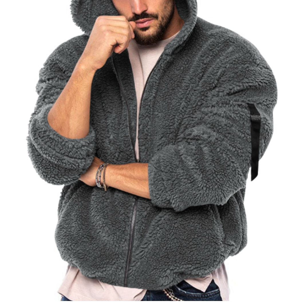 Leon | Lässig teddy vinterrock för herrar