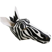 Schwarz-weißes Pferd Tier Origami Kopfbedeckung Halloween Weihnachten 0