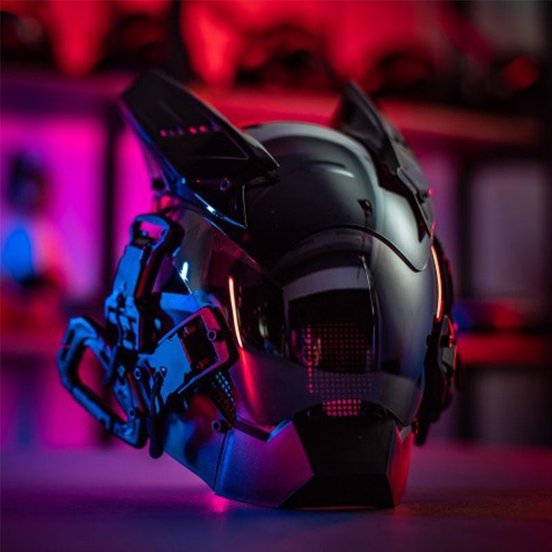 Sci-Fi-Ausrüstung Halloween-Party Schwarze Maske 1