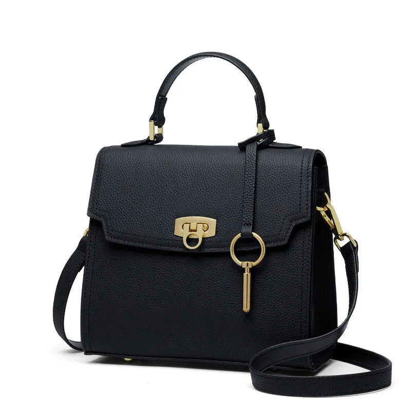 Lily | Dam Äkta Läder Elegant Crossbody Handväska