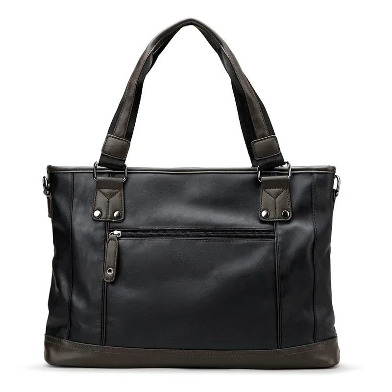 Jack | Stilfull herr PU-läder rese crossbody messengerväska