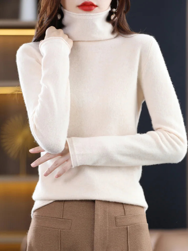 MERINA | Ullstickad polotröja