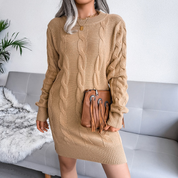 NATHALIE | Mysig höststickad klänning