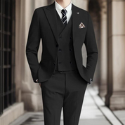 Slim-Fit-Premium-Baumwollanzug von Männern 7