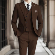 Slim-Fit-Premium-Baumwollanzug von Männern 8