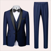 Stilvoller schlanker Fit Hochzeitsanzug 2-teiliges Set für Männer 10