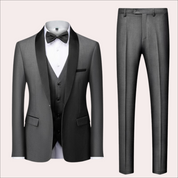Stilvoller schlanker Fit Hochzeitsanzug 2-teiliges Set für Männer 3