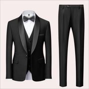 Stilvoller schlanker Fit Hochzeitsanzug 2-teiliges Set für Männer 7