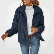 Jasmine | Luxuriöse Lange Fleecejacke für Wintertage