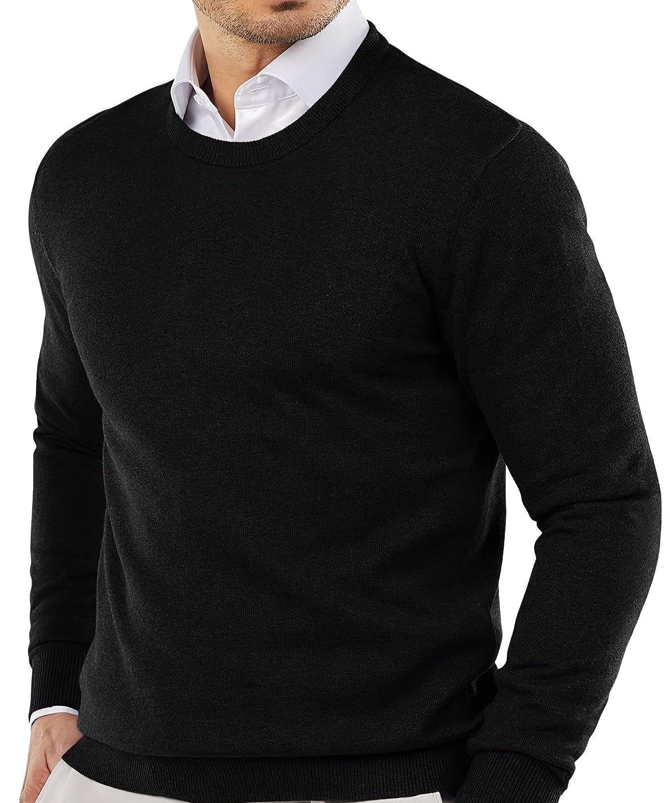 Trendiger Strickpullover mit Rundhalsausschnitt – Dante 0
