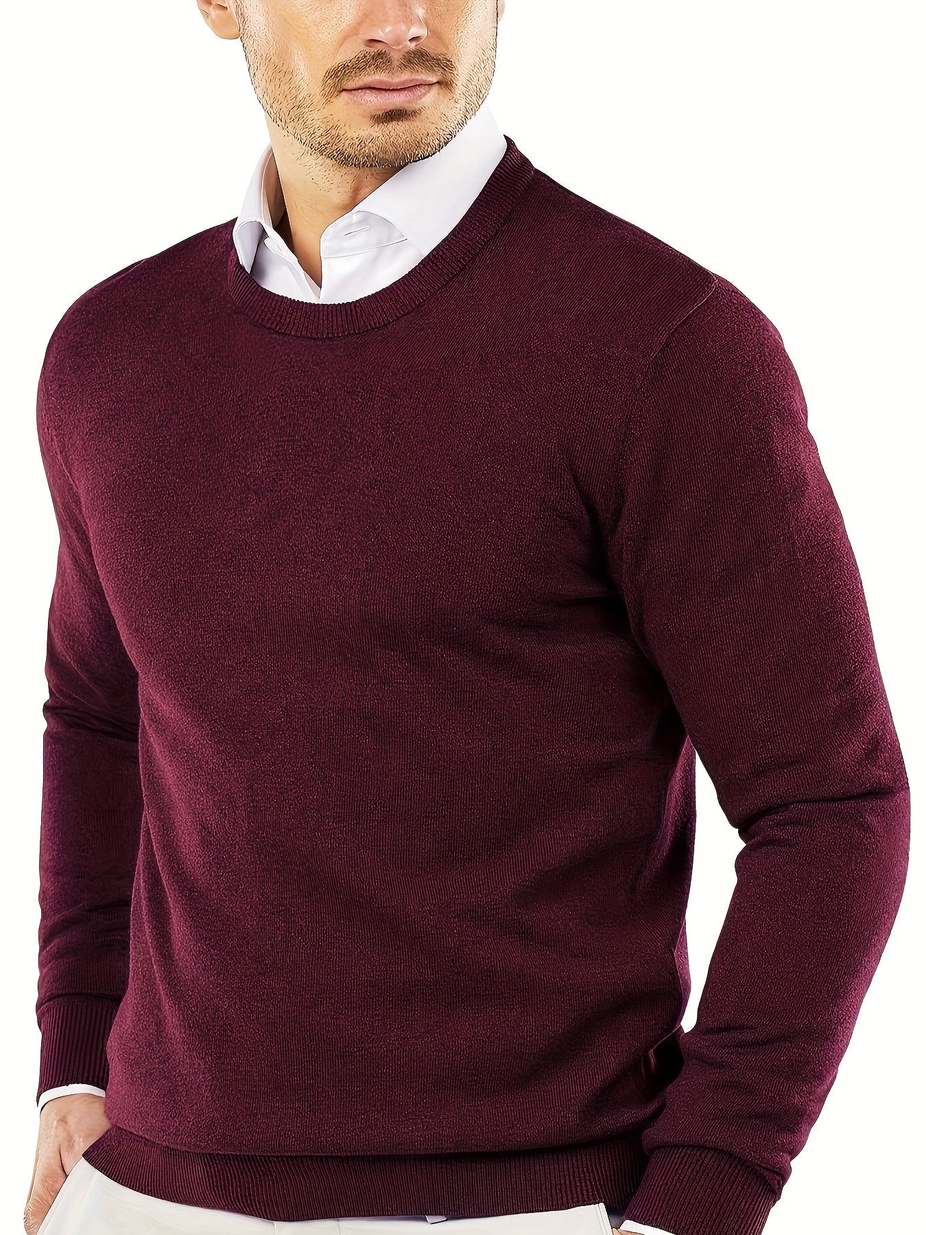 Trendiger Strickpullover mit Rundhalsausschnitt – Dante 4