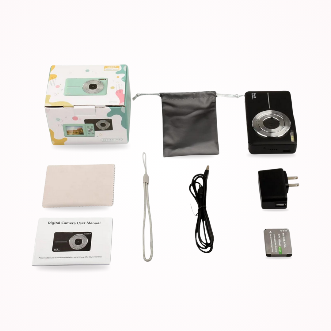 Vintage Digitalkamera mit 1080p und 32 GB SD karte -Videoaufzeichnung - Leichte und tragbare Retro -Fotografiekamera 2