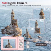Vintage Digitalkamera mit 1080p und 32 GB SD karte -Videoaufzeichnung - Leichte und tragbare Retro -Fotografiekamera 4