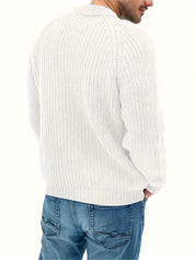 Warmer, einfarbiger Strickpullover für Herren – Elliot 7