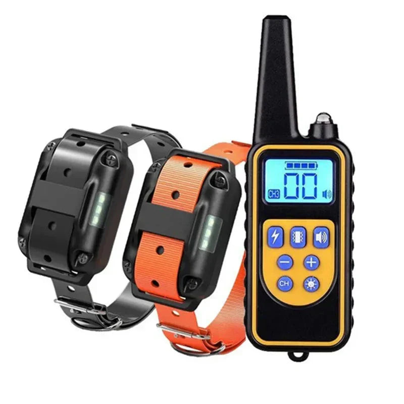 Wasserdichte elektrische Hundehalsband mit Fernbedienung - wiederaufladbar, einstellbar für alle Größen, humane Trainingsoptionen 4