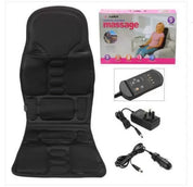 Massagestolskudde med 5 massagepunkter och uppvärmd nackkudde för bil och hem