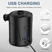 Wiederaufladbare drahtlose Mini -Elektro -Luftpumpe - Leichte USB 2