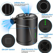 Wiederaufladbare drahtlose Mini -Elektro -Luftpumpe - Leichte USB 5