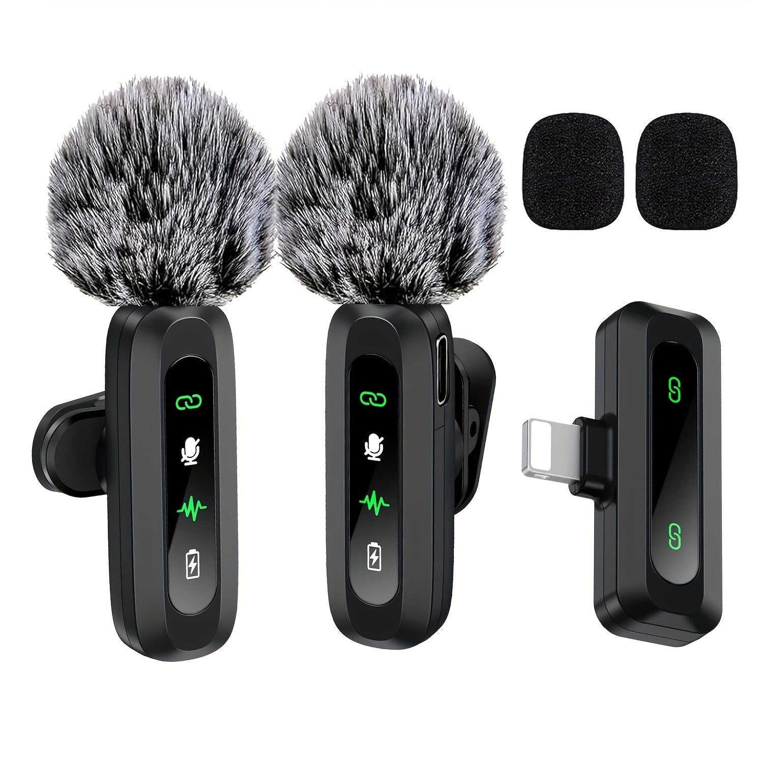 Wireless Lavalier-Mikrofon mit USB-C-Konnektivität für Smartphones und Tablets-Kompaktes Design, ideal für Podcasts und Vlogs 1