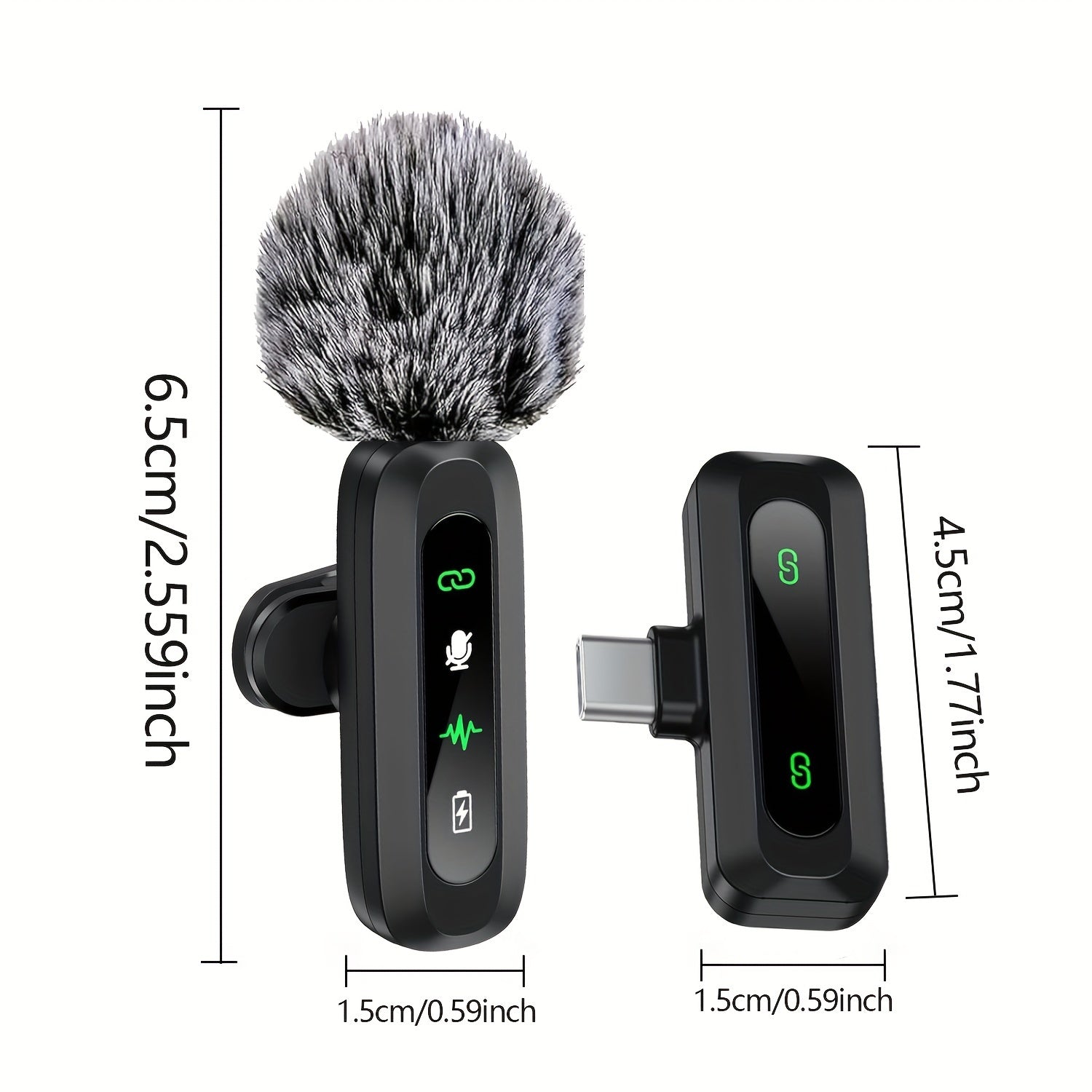 Wireless Lavalier-Mikrofon mit USB-C-Konnektivität für Smartphones und Tablets-Kompaktes Design, ideal für Podcasts und Vlogs 4