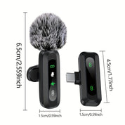 Wireless Lavalier-Mikrofon mit USB-C-Konnektivität für Smartphones und Tablets-Kompaktes Design, ideal für Podcasts und Vlogs 4