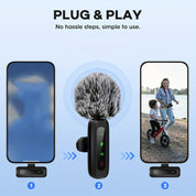 Wireless Lavalier-Mikrofon mit USB-C-Konnektivität für Smartphones und Tablets-Kompaktes Design, ideal für Podcasts und Vlogs 5